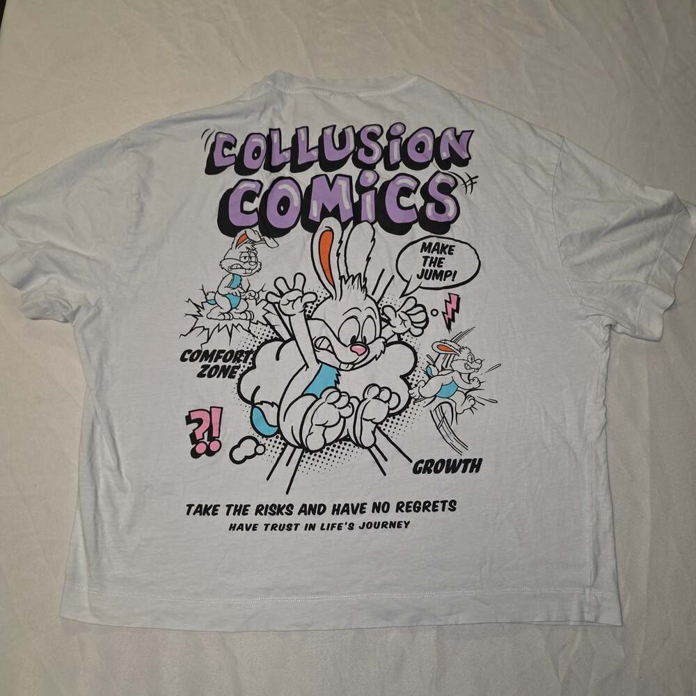 Collusion Comics T-Shirt Bunny Design size small